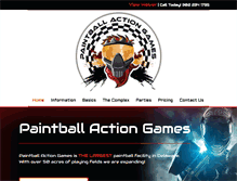 Tablet Screenshot of paintballactiongames.com